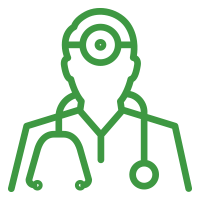 Outline Green Doctor Icon
